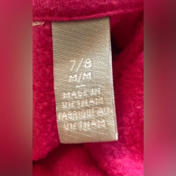 Children’s Place Pink Long Sleeve Hooded Sweat Jacket. Size Medium 7/8. - Picture 2 of 7